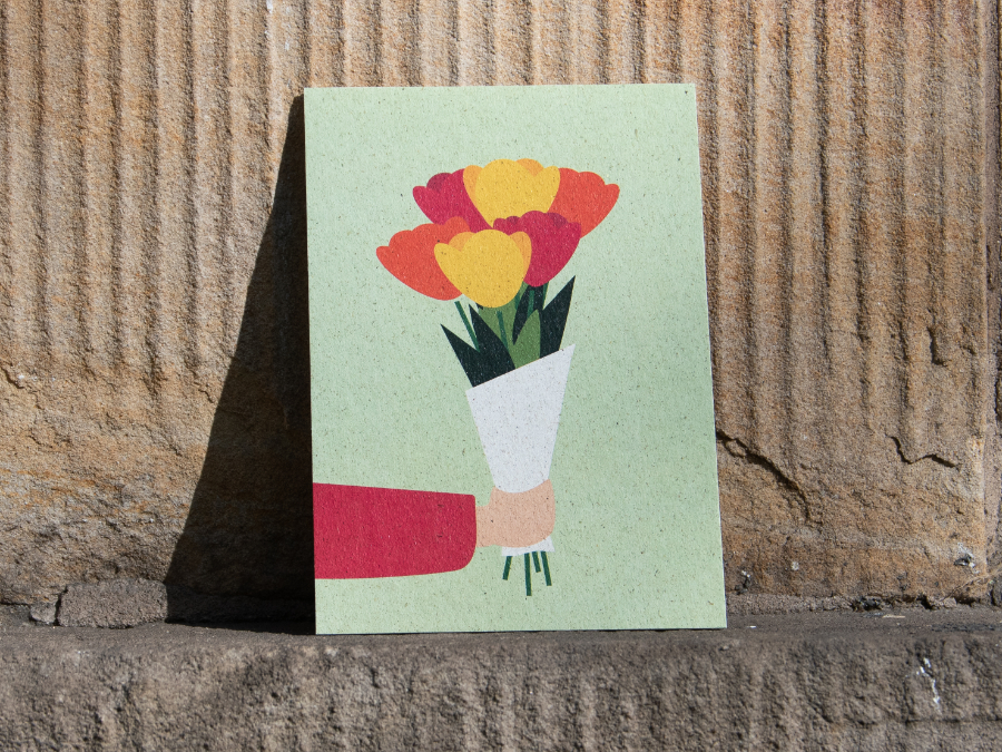 flowers for you - Grußkarte 