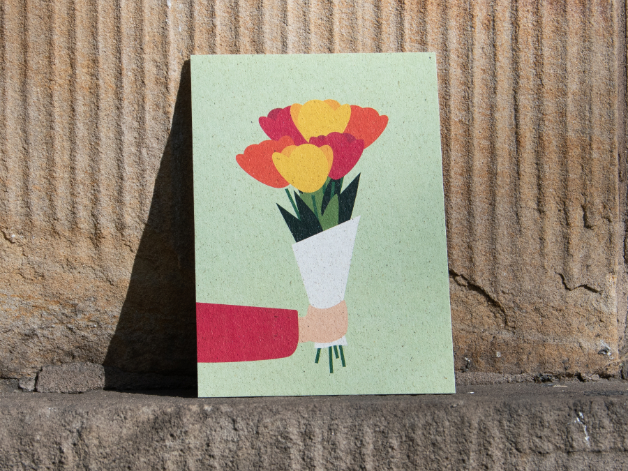 flowers for you - Grußkarte  flowers for you - Grußkarte